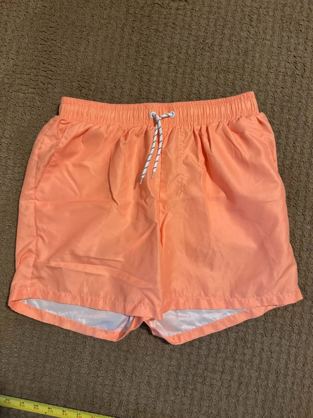 Shein Orange Swim Trunks